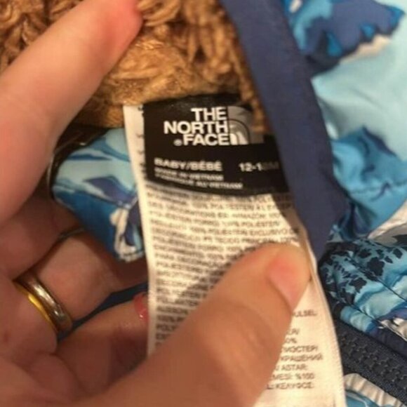 North face kids fleeced one piece snowsuit 12- 18 months - Picture 8 of 8